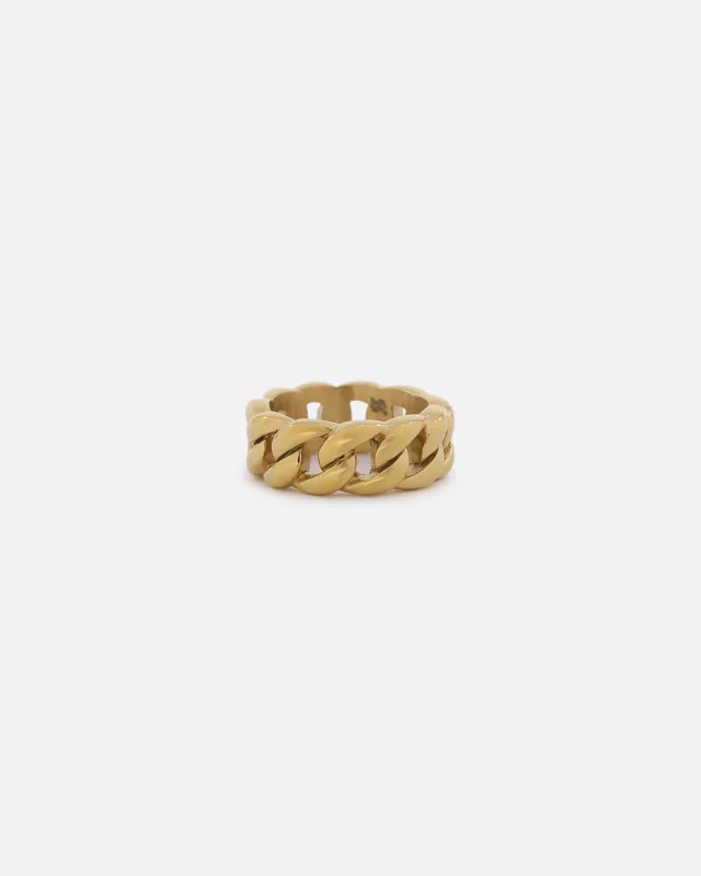 Saint Morta Cuban Ring Gold sold by Culture Kings