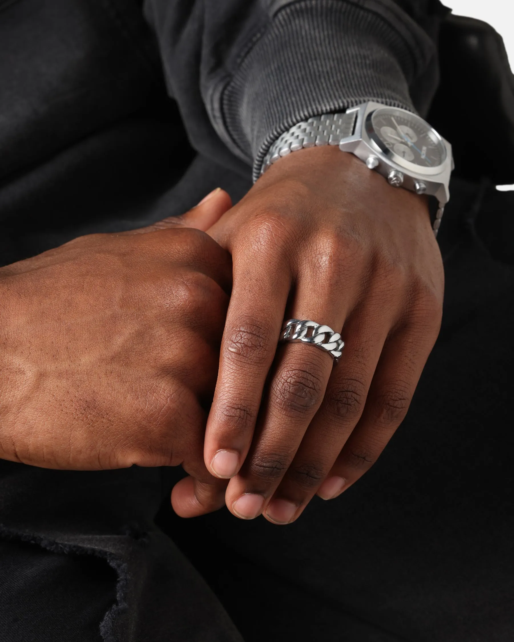 Saint Morta Cuban Ring White Gold sold by Culture Kings product image thumbnail 2