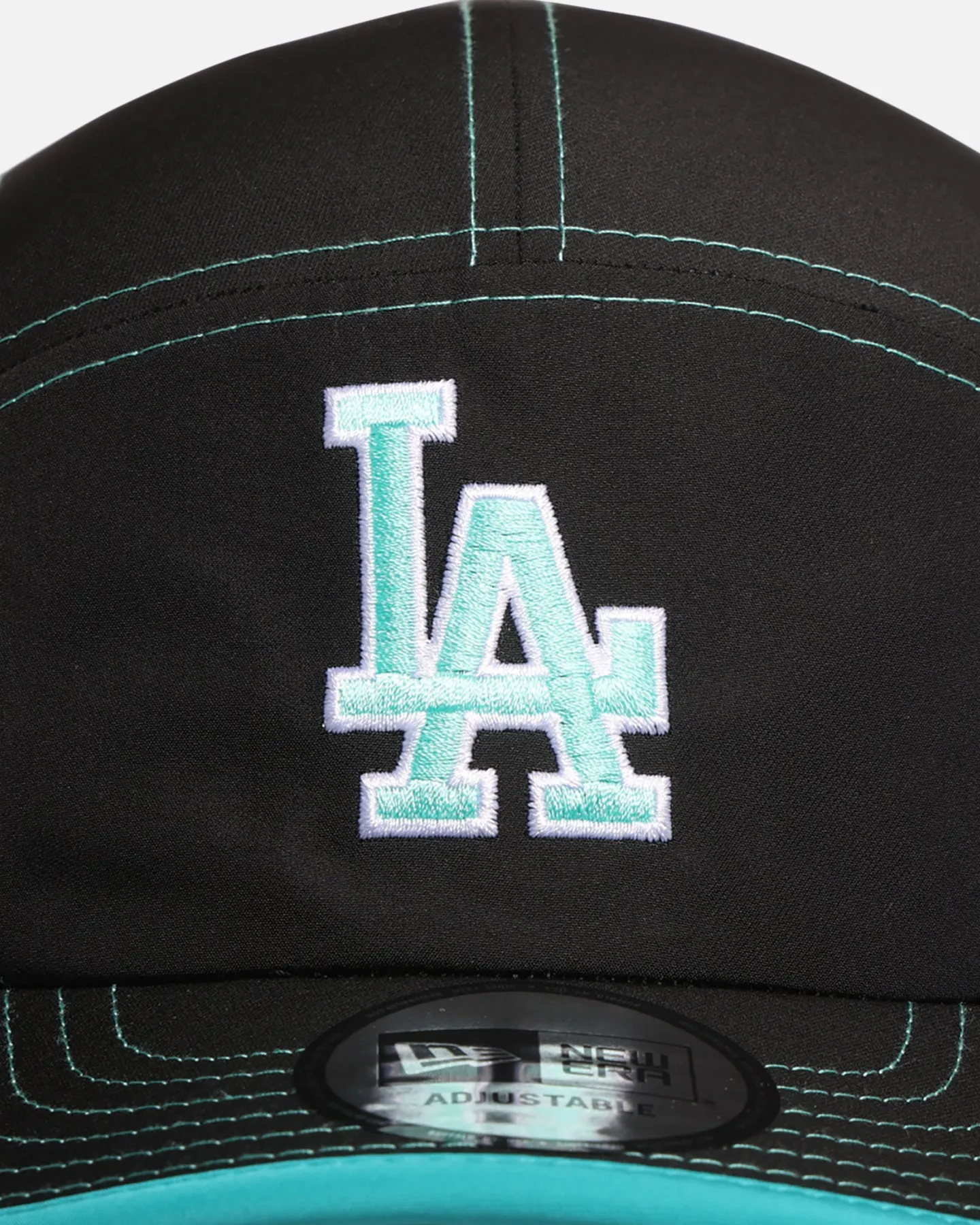 New Era Los Angeles Dodgers 'Black Aqua' Camper Strapback Black/Aqua sold by Culture Kings product image thumbnail 5