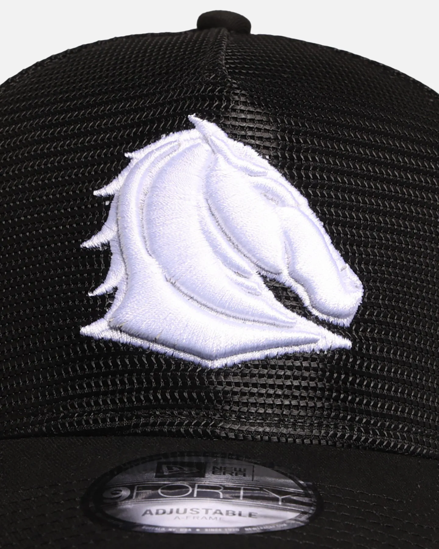 New Era Brisbane Broncos 'NRL Mesh Crown' 9FORTY A-Frame Trucker Snapback Black sold by Culture Kings product image thumbnail 5