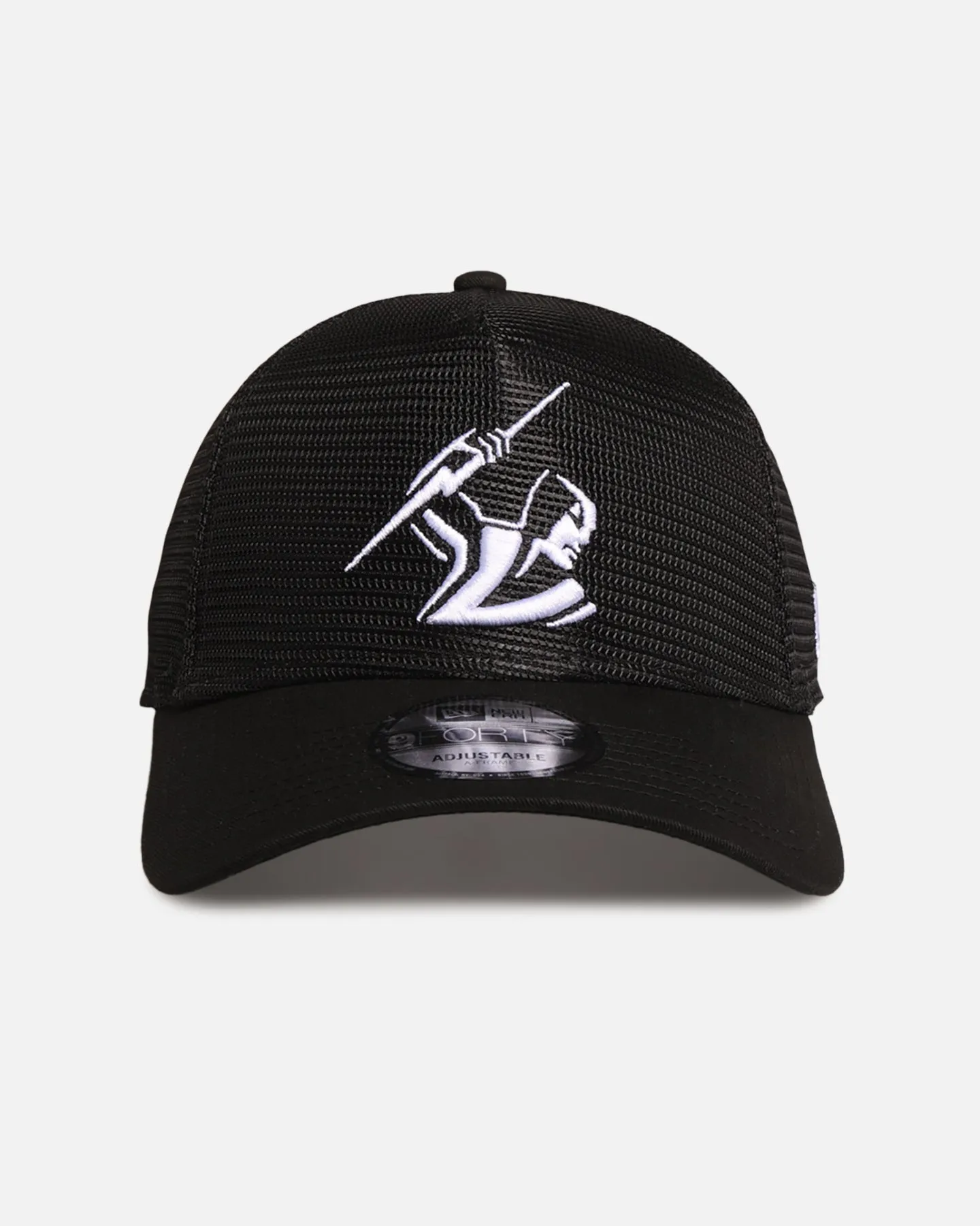 New Era Melbourne Storm 'NRL Mesh Crown' 9FORTY A-Frame Trucker Snapback Black sold by Culture Kings