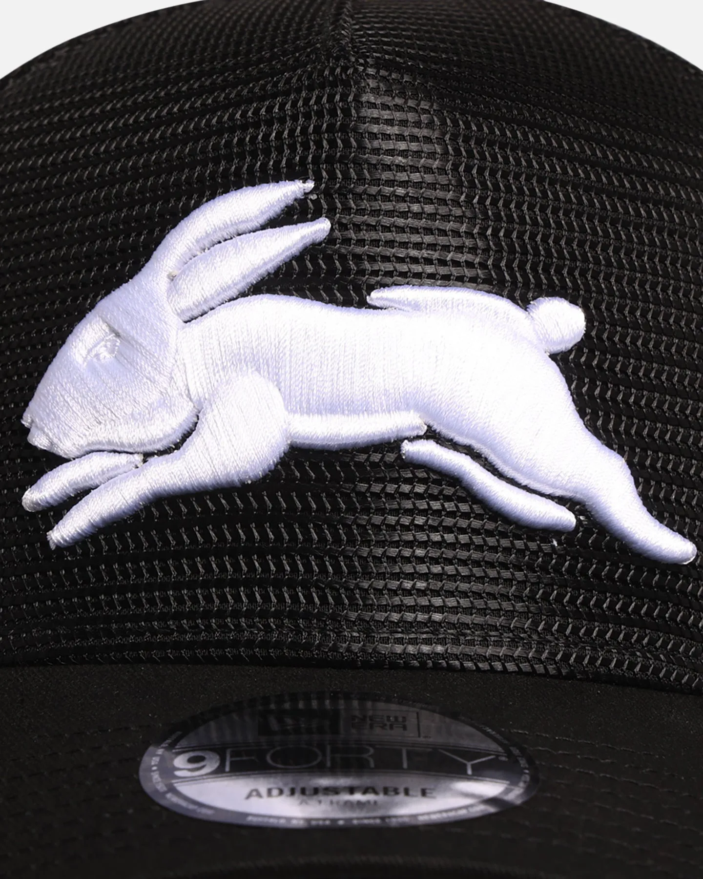 New Era South Sydney Rabbitohs 'NRL Mesh Crown' 9FORTY A-Frame Trucker Snapback Black sold by Culture Kings product image thumbnail 5