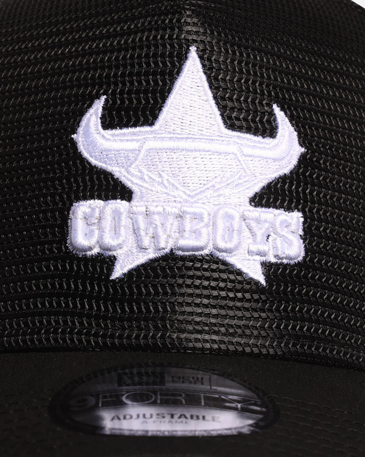 New Era North Queensland Cowboys 'NRL Mesh Crown' 9FORTY A-Frame Trucker Snapback Black sold by Culture Kings product image thumbnail 5
