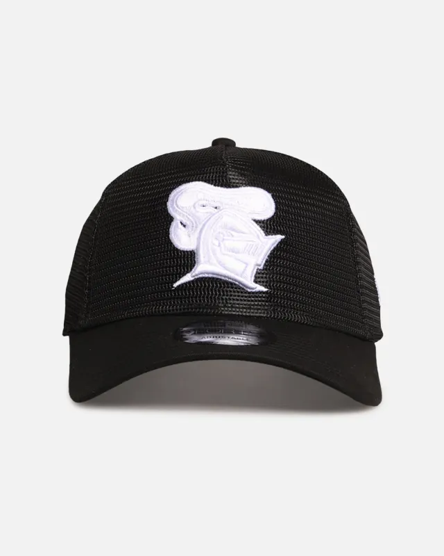 New Era Newcastle Knights 'NRL Mesh Crown' 9FORTY A-Frame Trucker Snapback Black made by New Era
