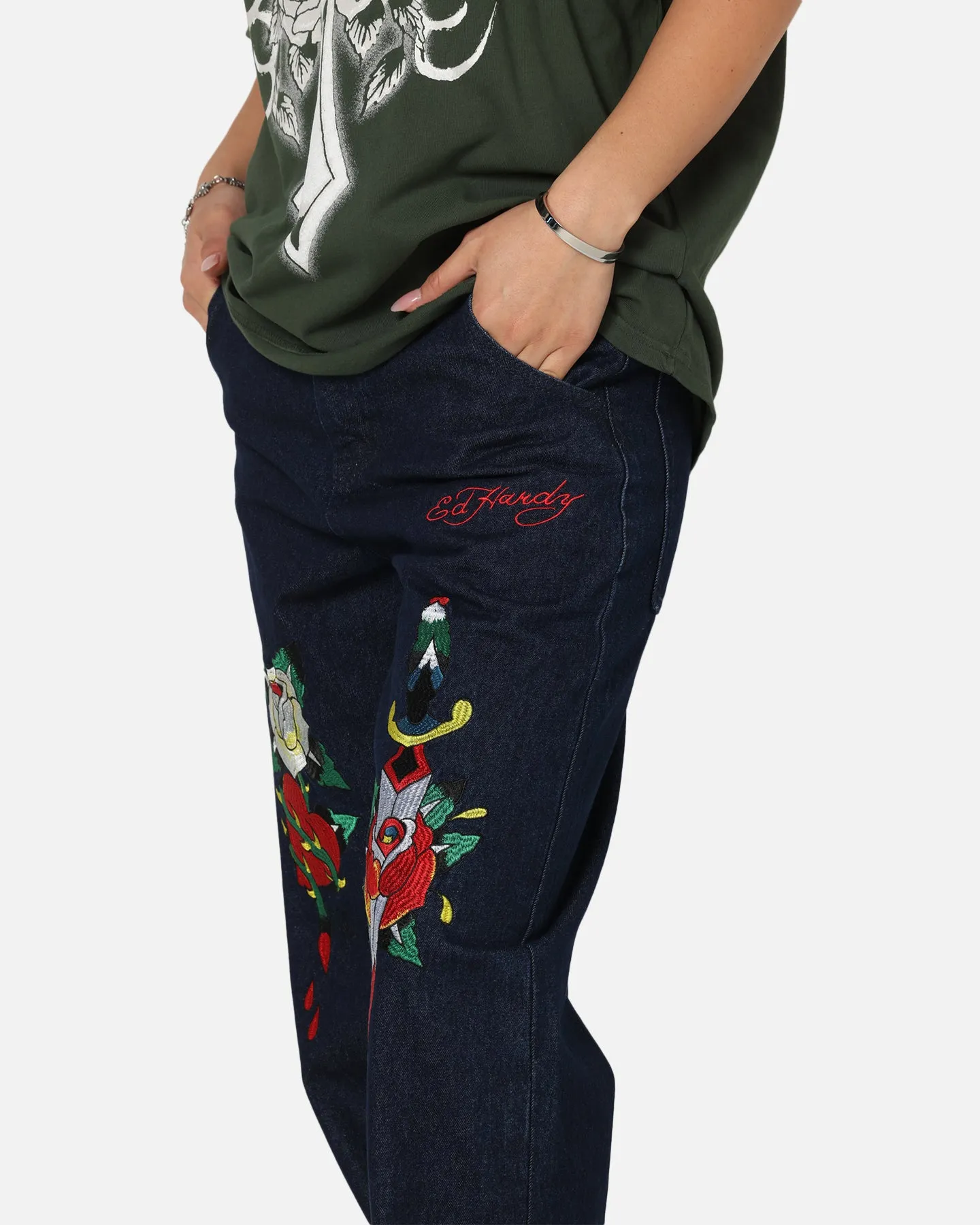 Ed Hardy Once Wounded Jeans Dark Indigo sold by Culture Kings product image thumbnail 3