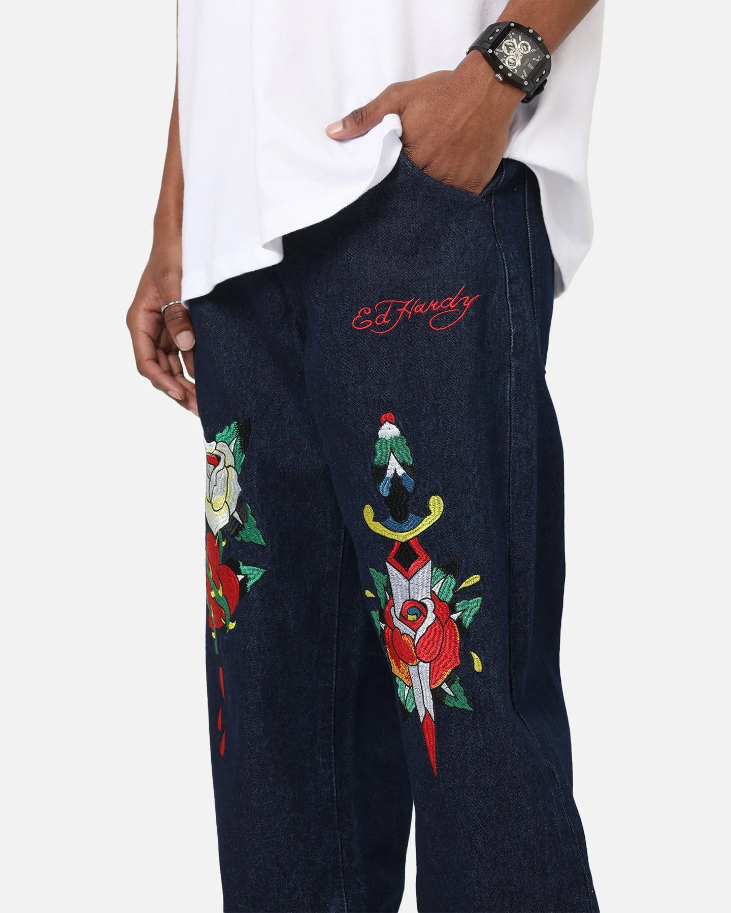 Ed Hardy Once Wounded Jeans Dark Indigo sold by Culture Kings product image thumbnail 3