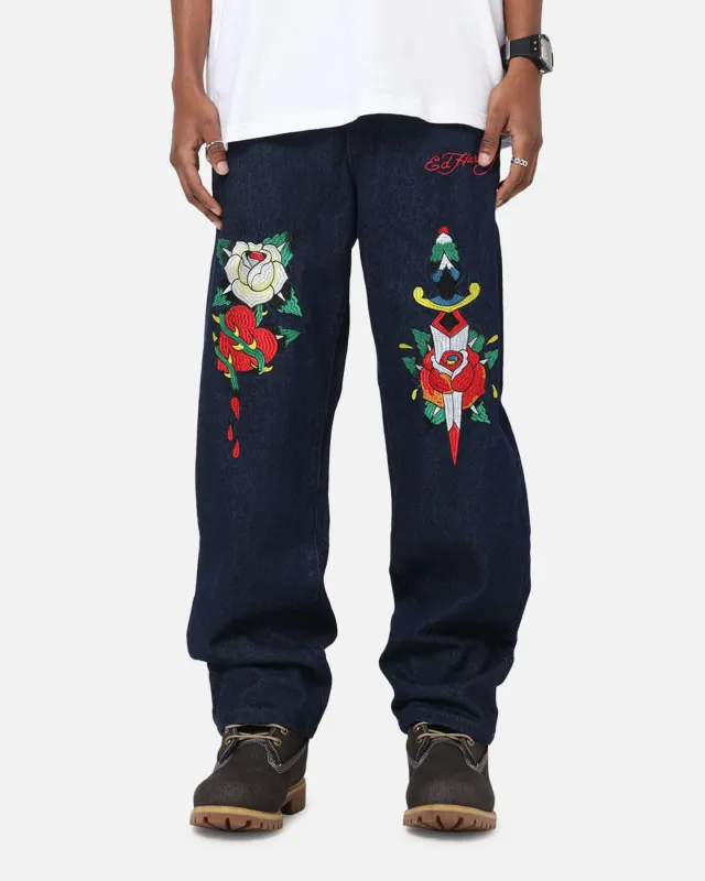Ed Hardy Once Wounded Jeans Dark Indigo sold by Culture Kings