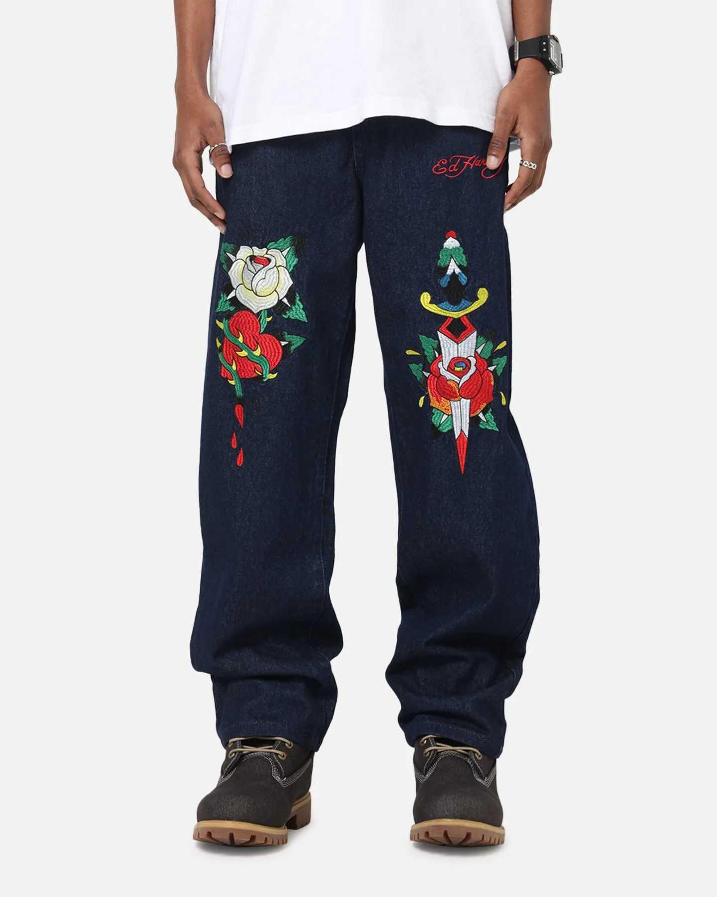 Ed Hardy Once Wounded Jeans Dark Indigo sold by Culture Kings