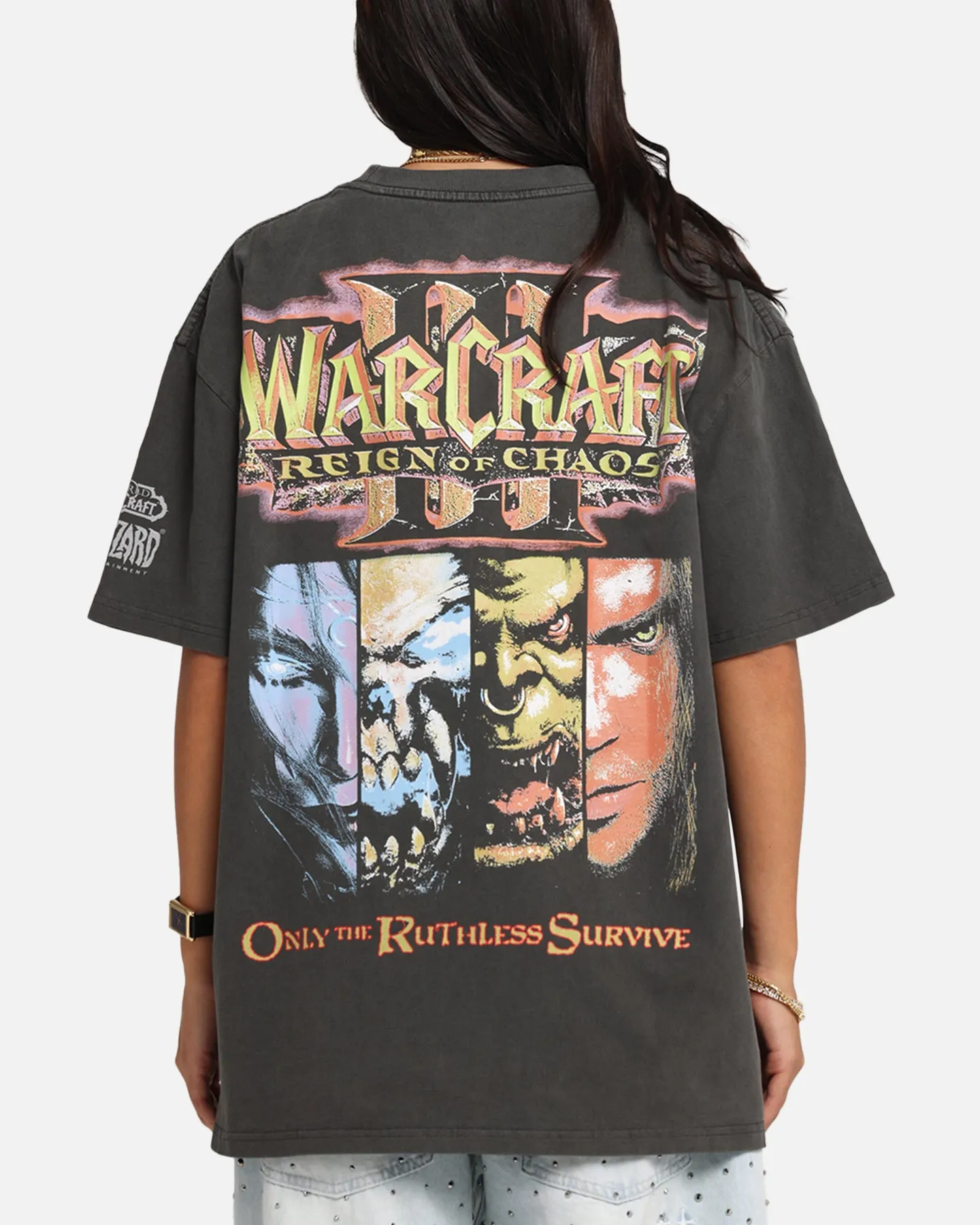 American Thrift X Warcraft: Reign Of Chaos Heavy T-Shirt Black Wash sold by Culture Kings