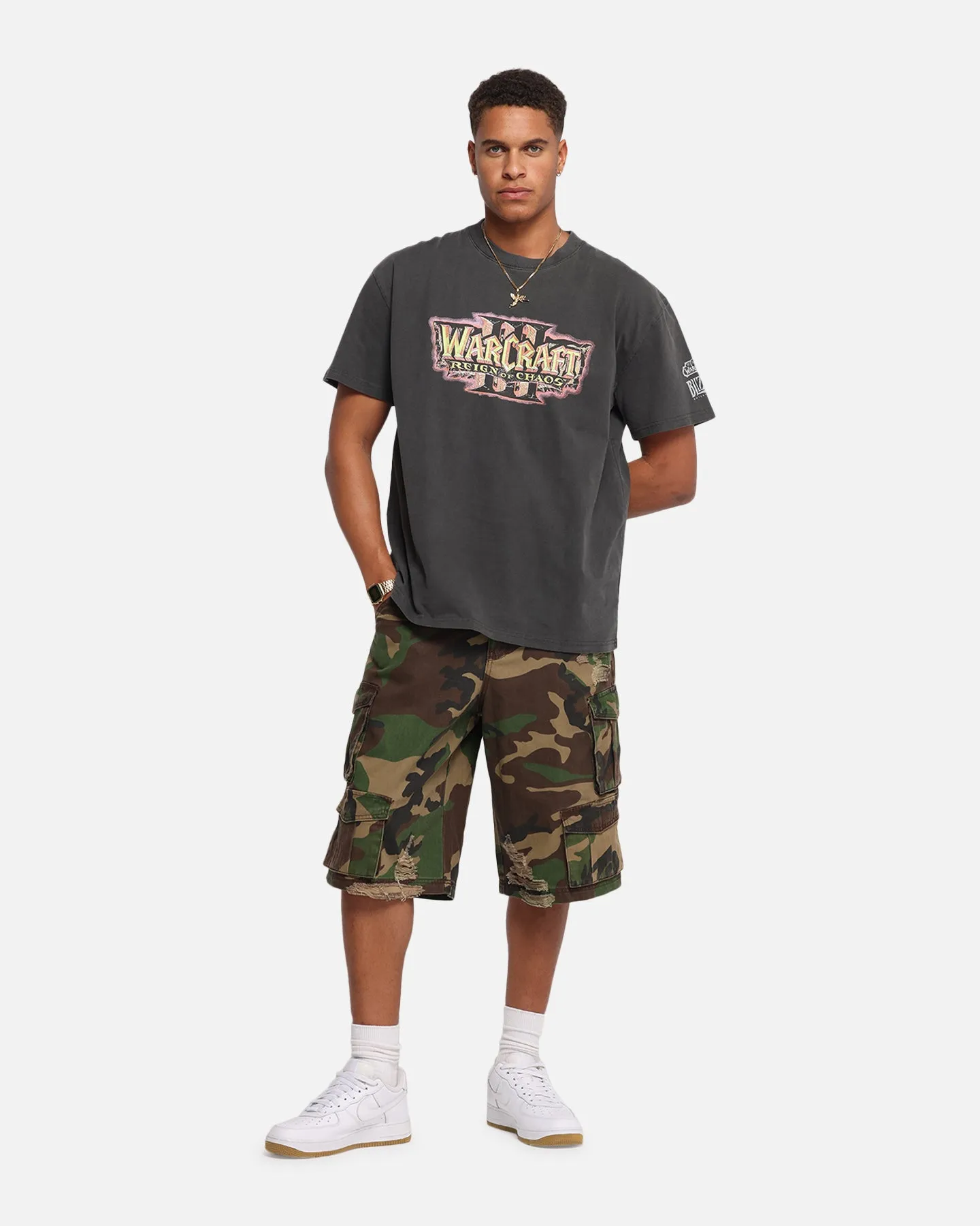 American Thrift X Warcraft: Reign Of Chaos Heavy T-Shirt Black Wash sold by Culture Kings product image thumbnail 4