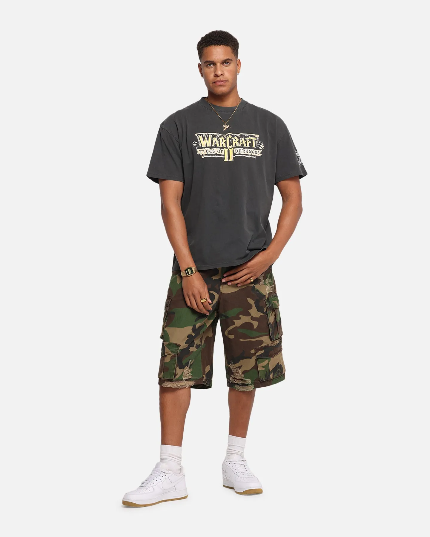 American Thrift X Warcraft II: Tides Of Darkness Heavy T-Shirt Black Wash sold by Culture Kings product image thumbnail 4