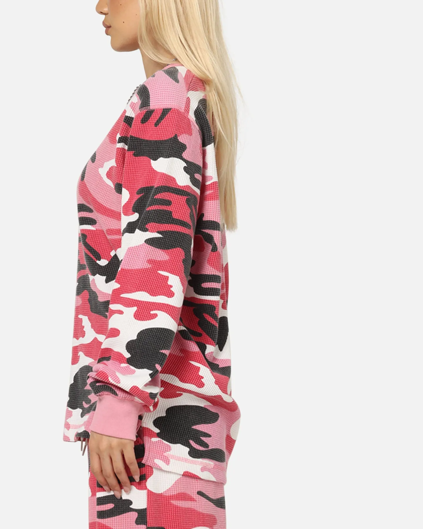 XXIII Printed Thermal Long Sleeve T-Shirt Pink Camo sold by Culture Kings product image thumbnail 5