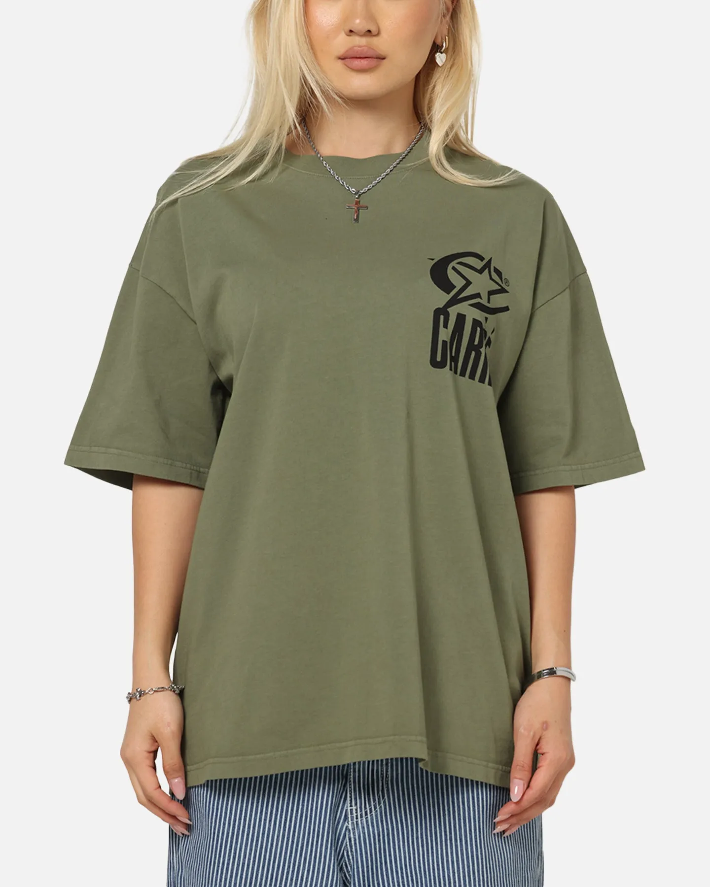 Carre C-Star Drop T-Shirt Khaki sold by Culture Kings product image thumbnail 2