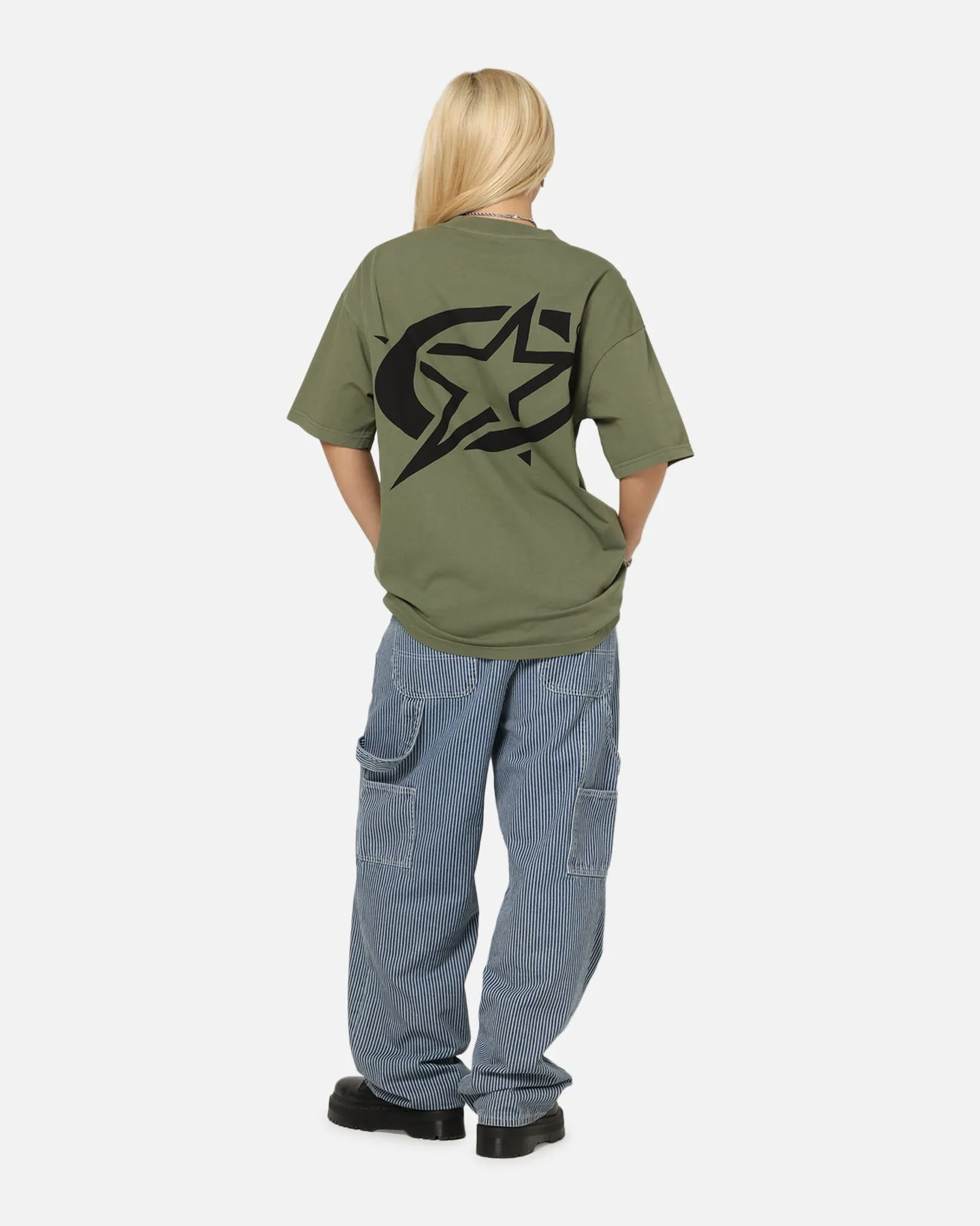 Carre C-Star Drop T-Shirt Khaki sold by Culture Kings product image thumbnail 3