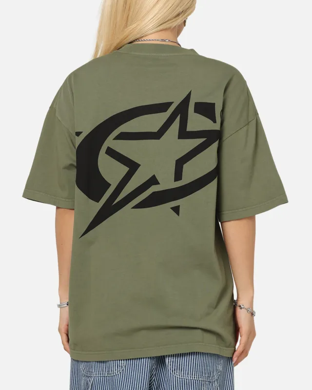 Carre C-Star Drop T-Shirt Khaki sold by Culture Kings