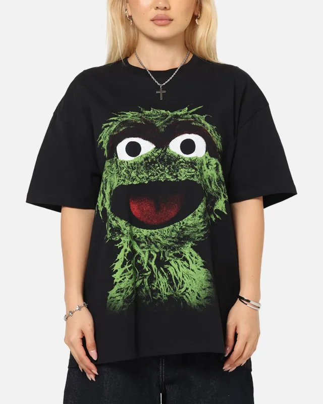 American Thrift X Sesame Street Oscar The Grouch Grail Heavy T-Shirt Black made by Culture Kings