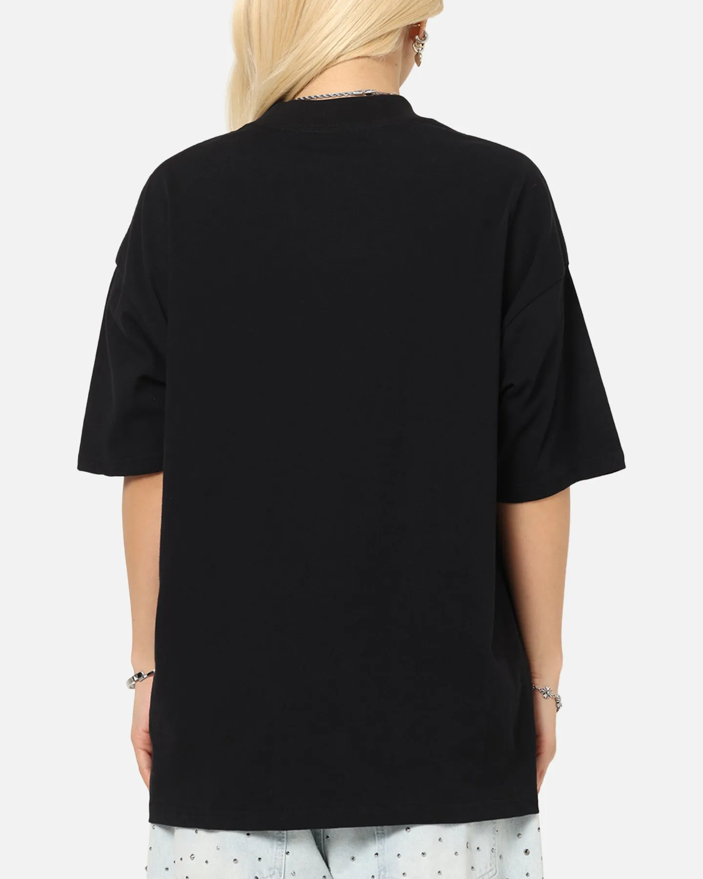 Saint Morta Muerte Mock Neck T-Shirt Black sold by Culture Kings product image thumbnail 5