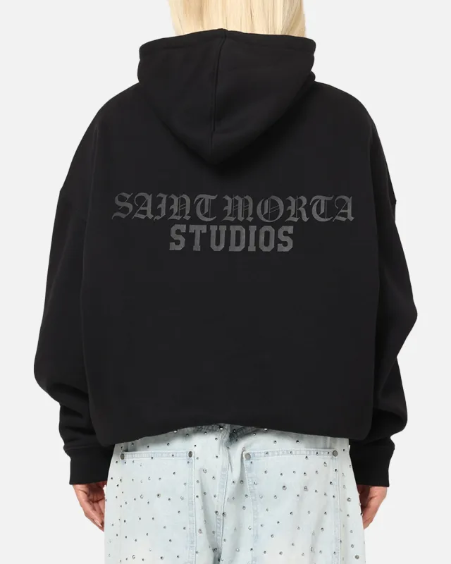 Saint Morta Studios Boxy Hoodie Black sold by Culture Kings