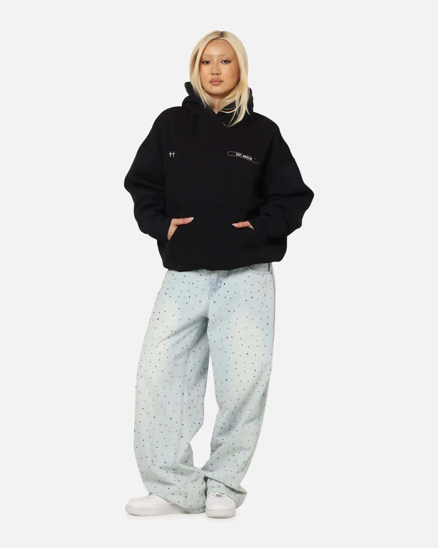 Saint Morta Liberty Boxy Hoodie Black sold by Culture Kings product image thumbnail 4