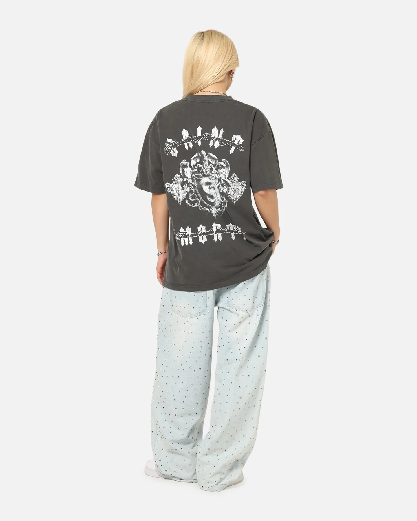 Saint Morta Sleepless Boxy T-Shirt Black Wash sold by Culture Kings product image thumbnail 3