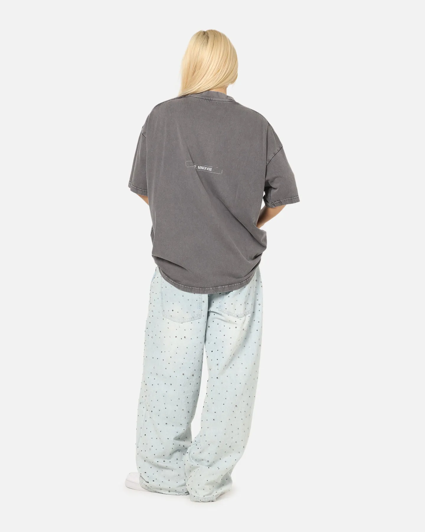 Saint Morta Liberty Mock Neck T-Shirt Washed Charcoal sold by Culture Kings product image thumbnail 4