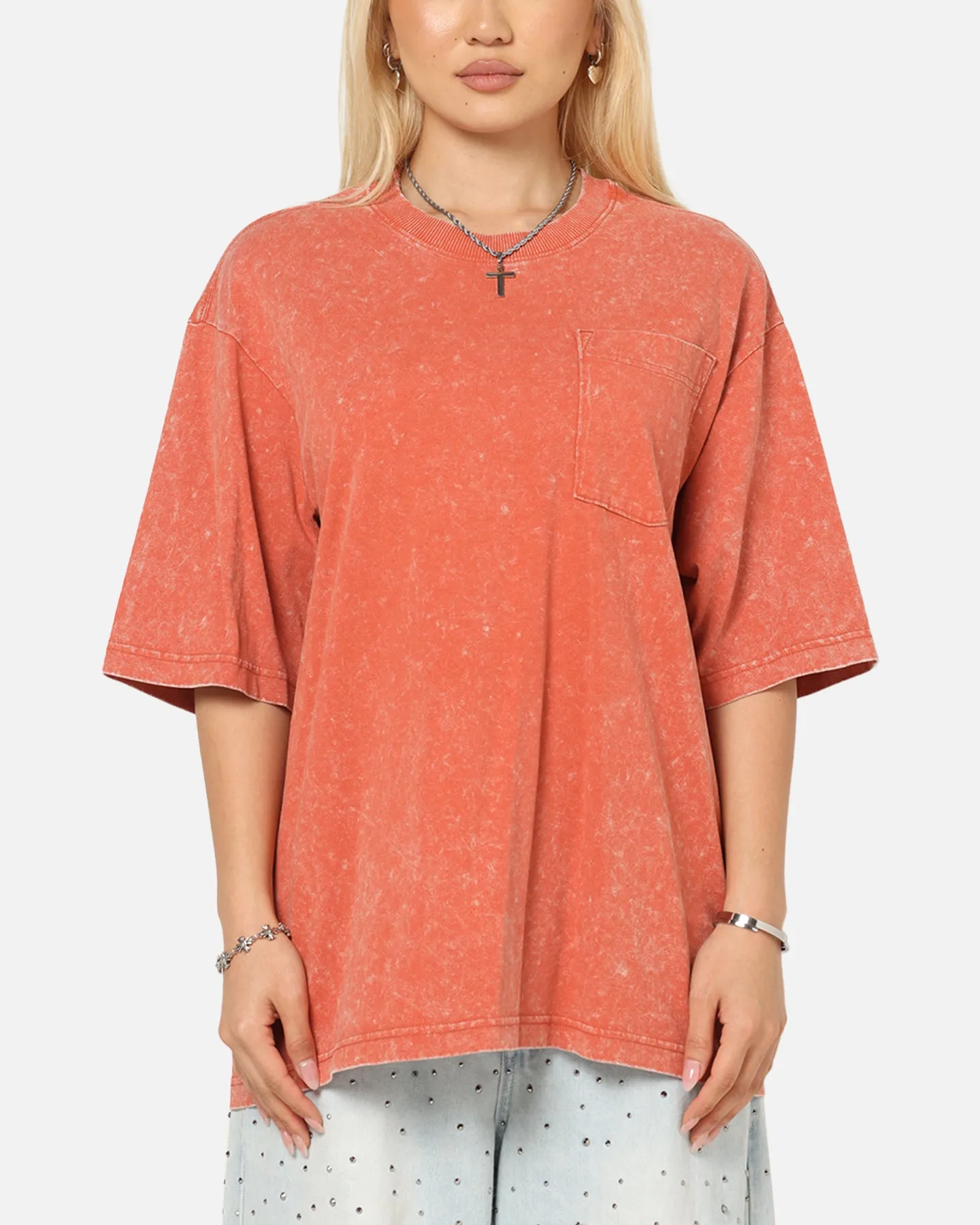 G-Star Acid Wash Boxy T-Shirt Red sold by Culture Kings