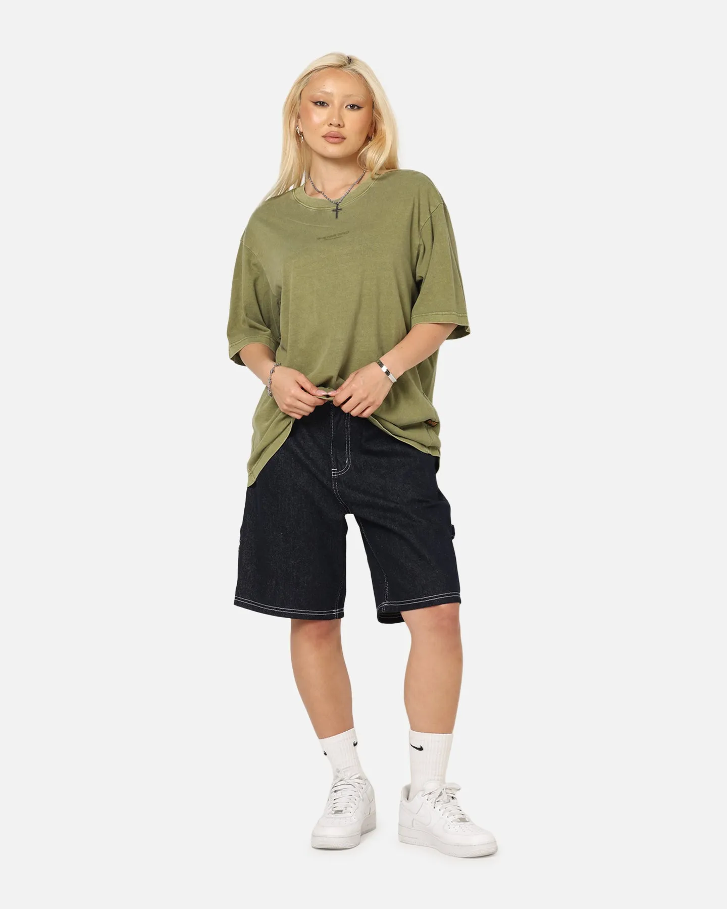 G-Star Overdyed Center Chest Boxy T-Shirt Turf Green sold by Culture Kings product image thumbnail 2