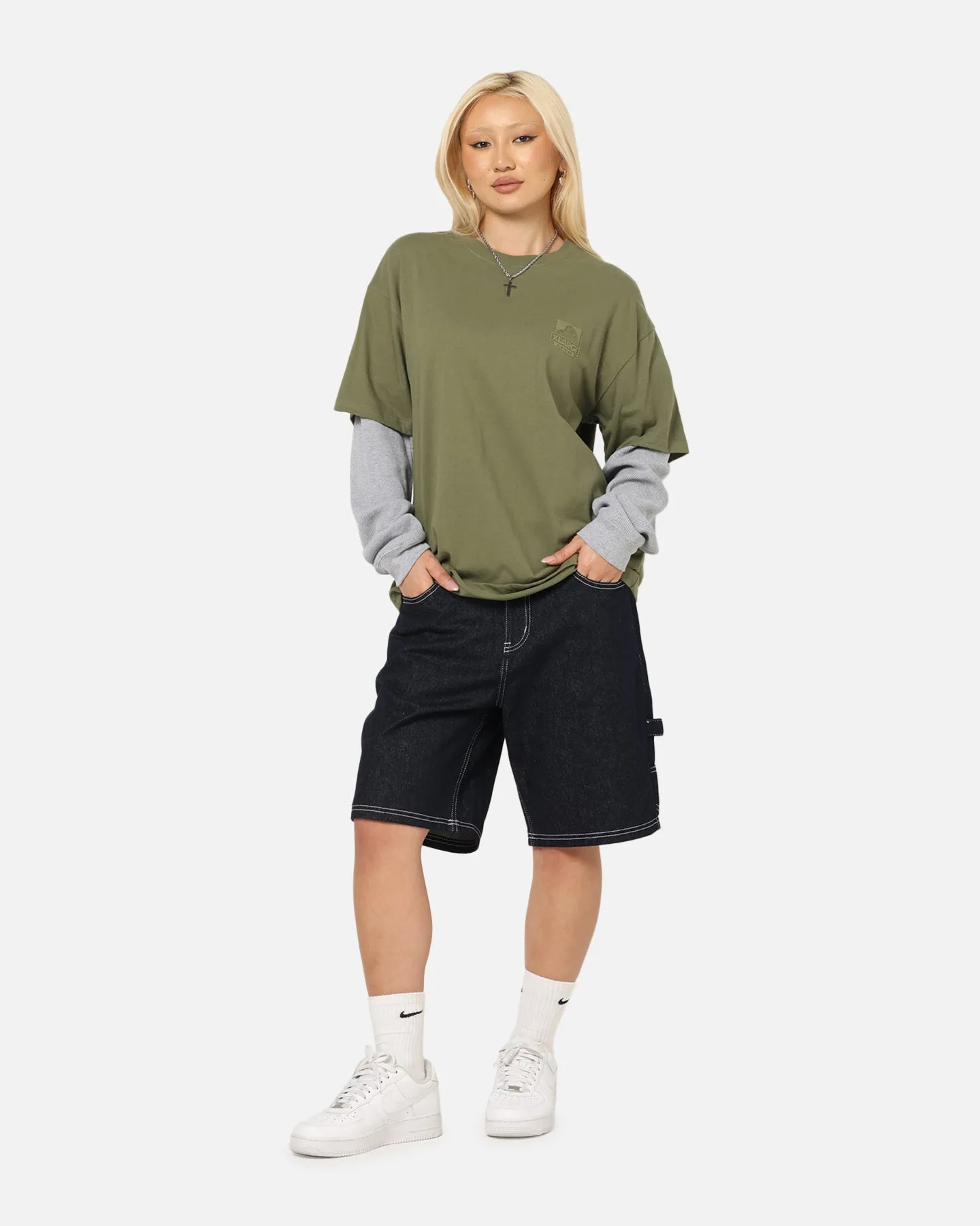 X-Large 91 Double Layer T-Shirt Pigment Olive sold by Culture Kings product image thumbnail 2