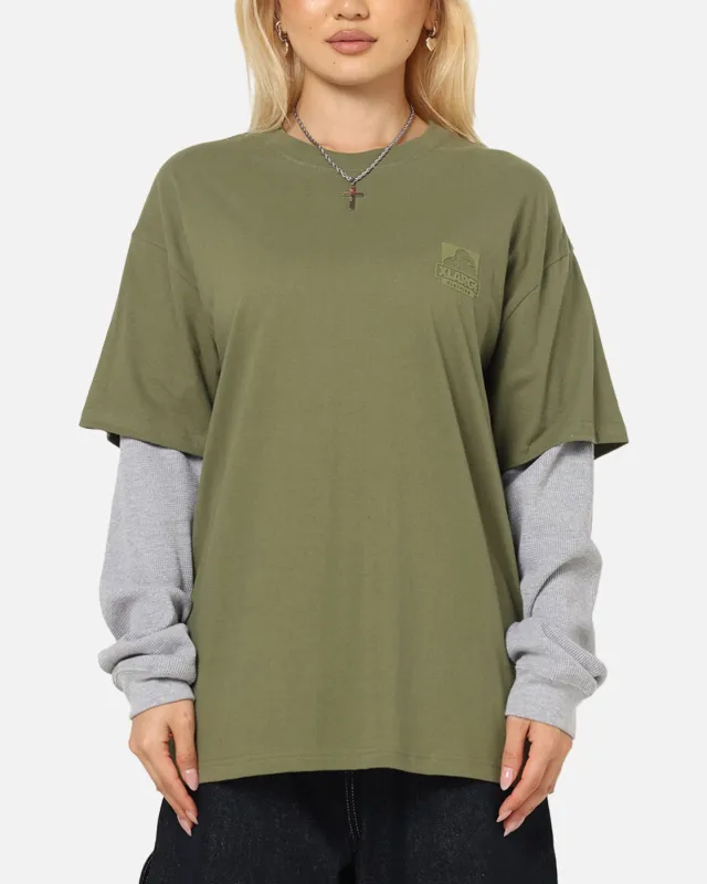 X-Large 91 Double Layer T-Shirt Pigment Olive made by Culture Kings
