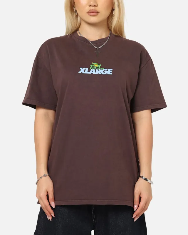 X-Large Frog T-Shirt Pigment Chocolate made by Culture Kings