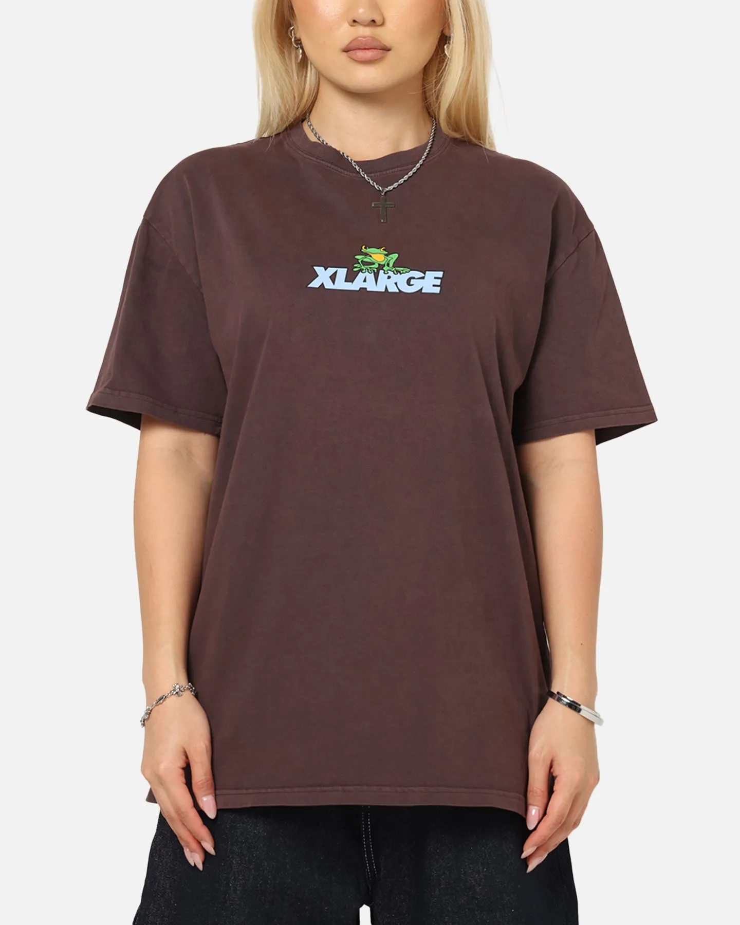 X-Large Frog T-Shirt Pigment Chocolate sold by Culture Kings