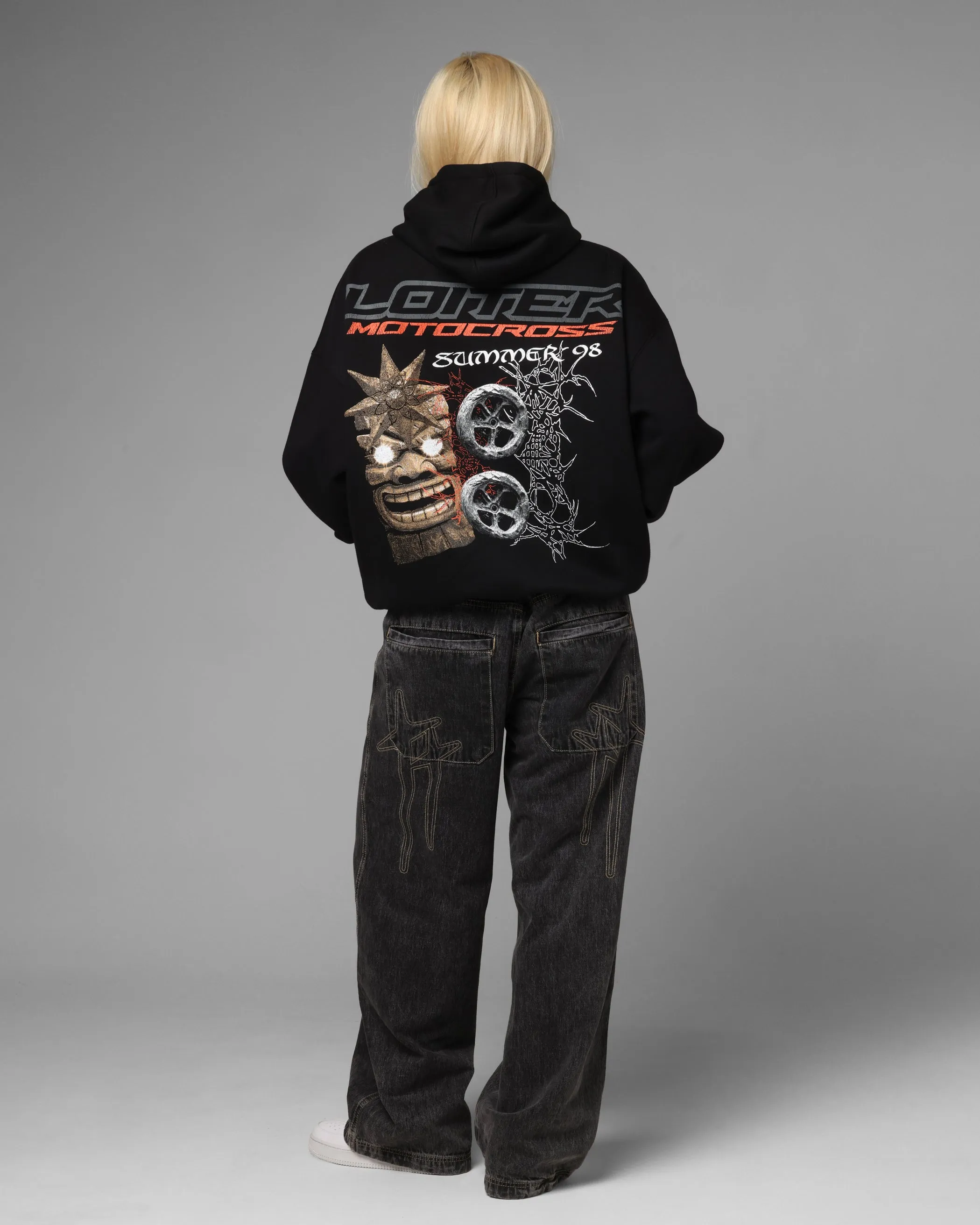 Loiter Summer Motocross Hoodie Black sold by Culture Kings product image thumbnail 3