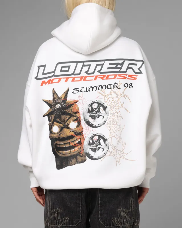 Loiter Summer Motocross Hoodie White sold by Culture Kings