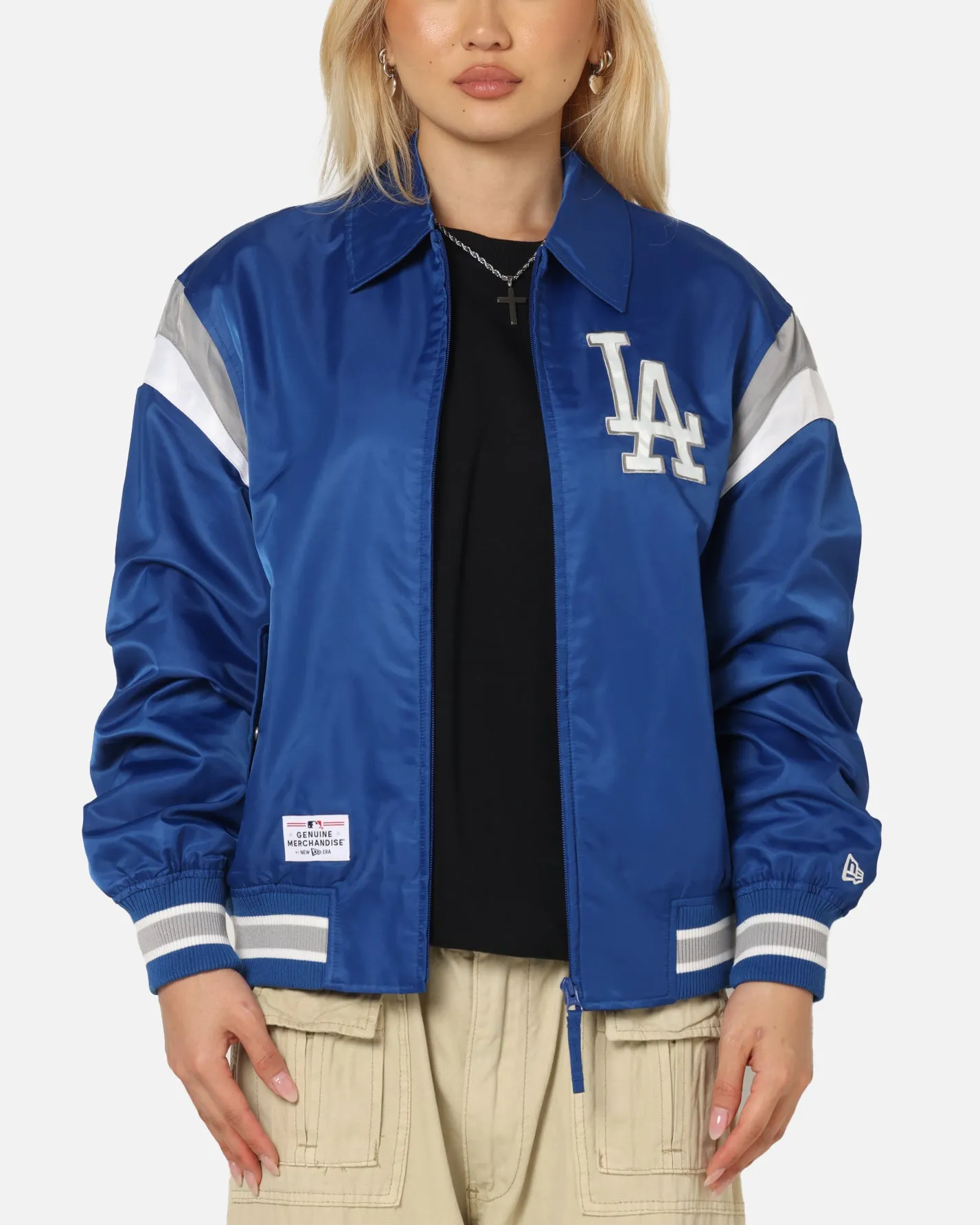 New Era Los Angeles Dodgers MLB Retro Stadium Jacket Blue sold by Culture Kings product image thumbnail 2