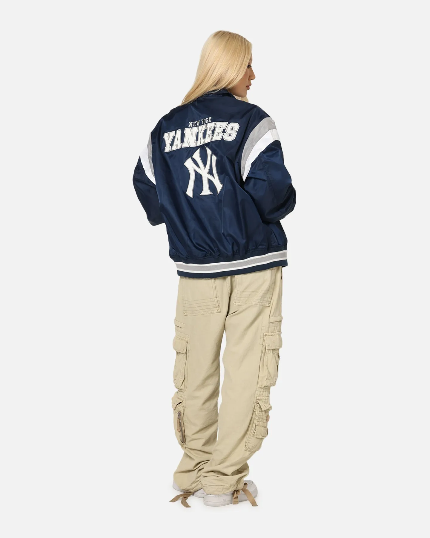 New Era New York Yankees MLB Retro Stadium Jacket Navy sold by Culture Kings product image thumbnail 3