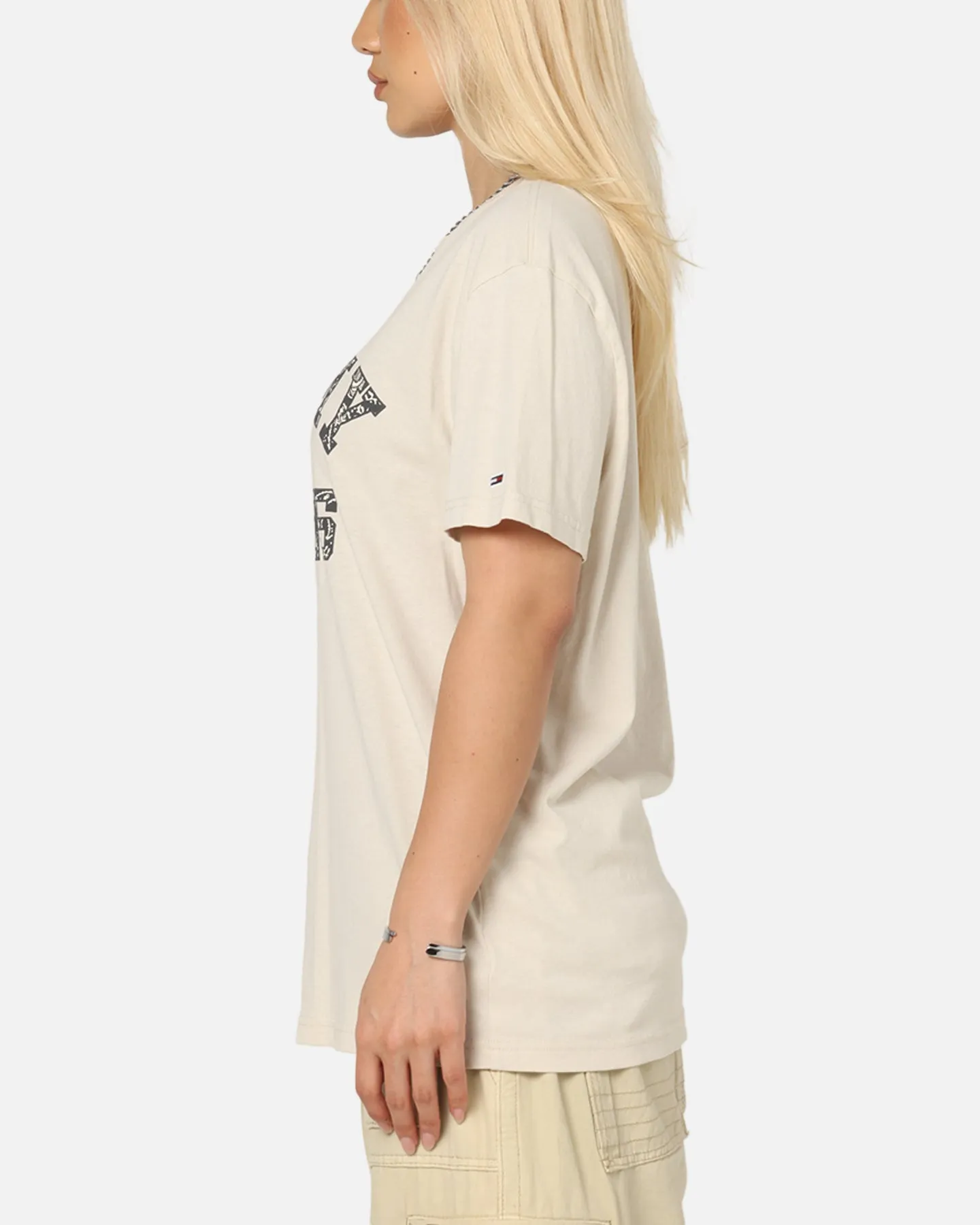 Tommy Jeans Regular Paisley College T-Shirt Newsprint sold by Culture Kings product image thumbnail 5