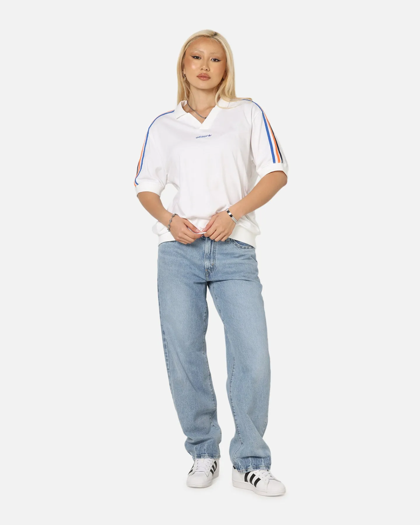 Adidas Polo T-Shirt White sold by Culture Kings product image thumbnail 2