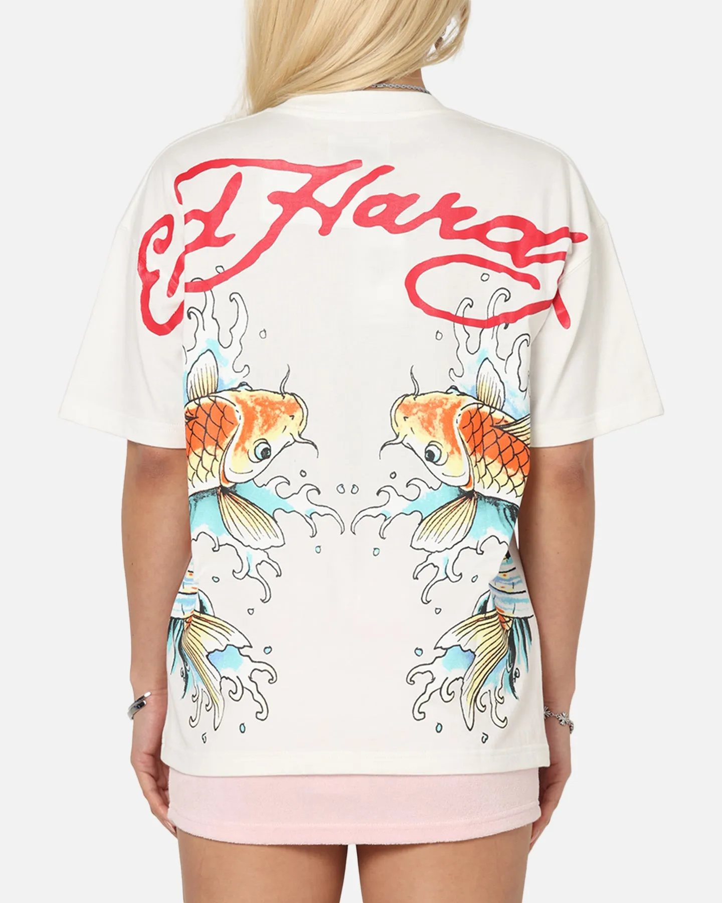 Ed Hardy Flash Koi T-Shirt Off White sold by Culture Kings