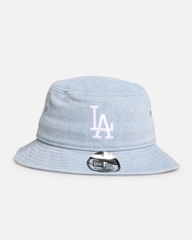 New Era Los Angeles Dodgers 'Washed Denim' Bucket Hat Blue Washed Denim sold by Culture Kings