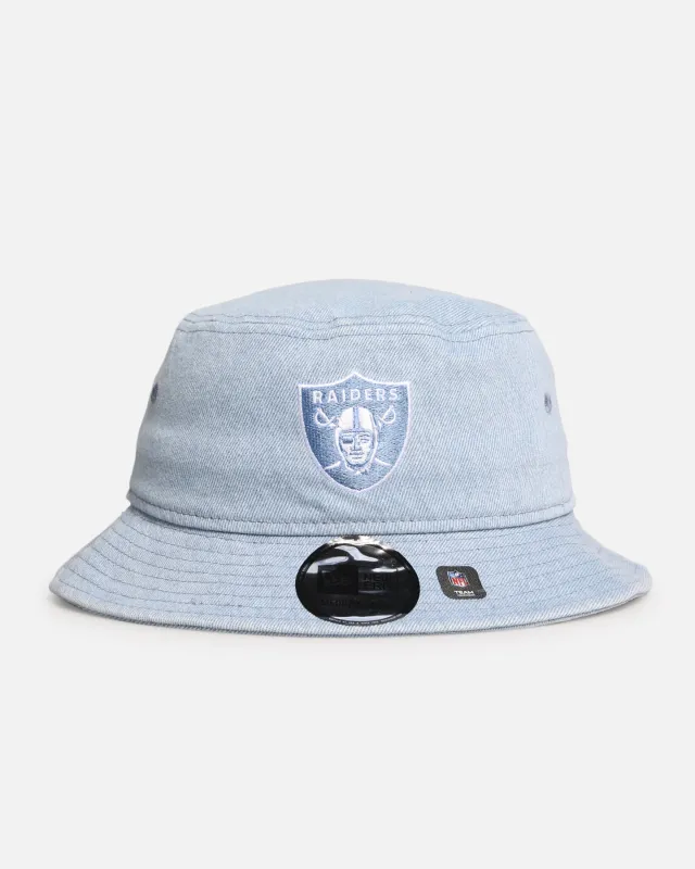 New Era Las Vegas Raiders 'Washed Denim' Bucket Hat Blue Washed Denim sold by Culture Kings