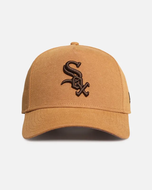 New Era Chicago White Sox 'Washed Canvas' 9FORTY A-Frame Snapback Bronze sold by Culture Kings