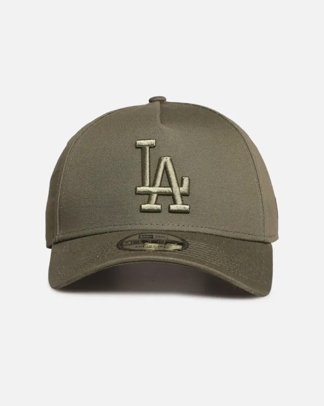New Era Los Angeles Dodgers 'Tonal Olive' 9FORTY A-Frame Snapback Olive made by New Era