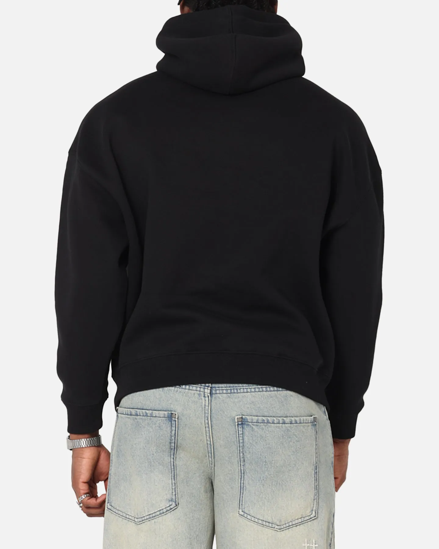 Saint Morta Scripture Boxy Hoodie Black sold by Culture Kings product image thumbnail 3