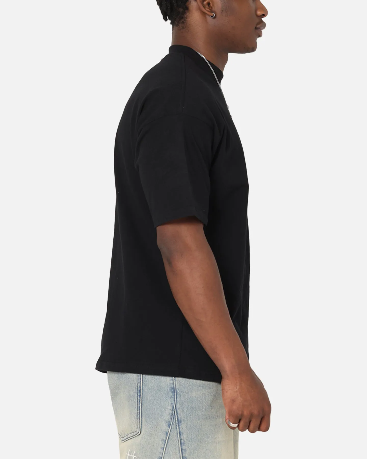 Saint Morta Muerte Mock Neck T-Shirt Black sold by Culture Kings product image thumbnail 4