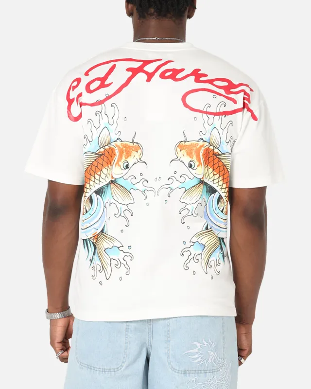 Ed Hardy Flash Koi T-Shirt Off White sold by Culture Kings