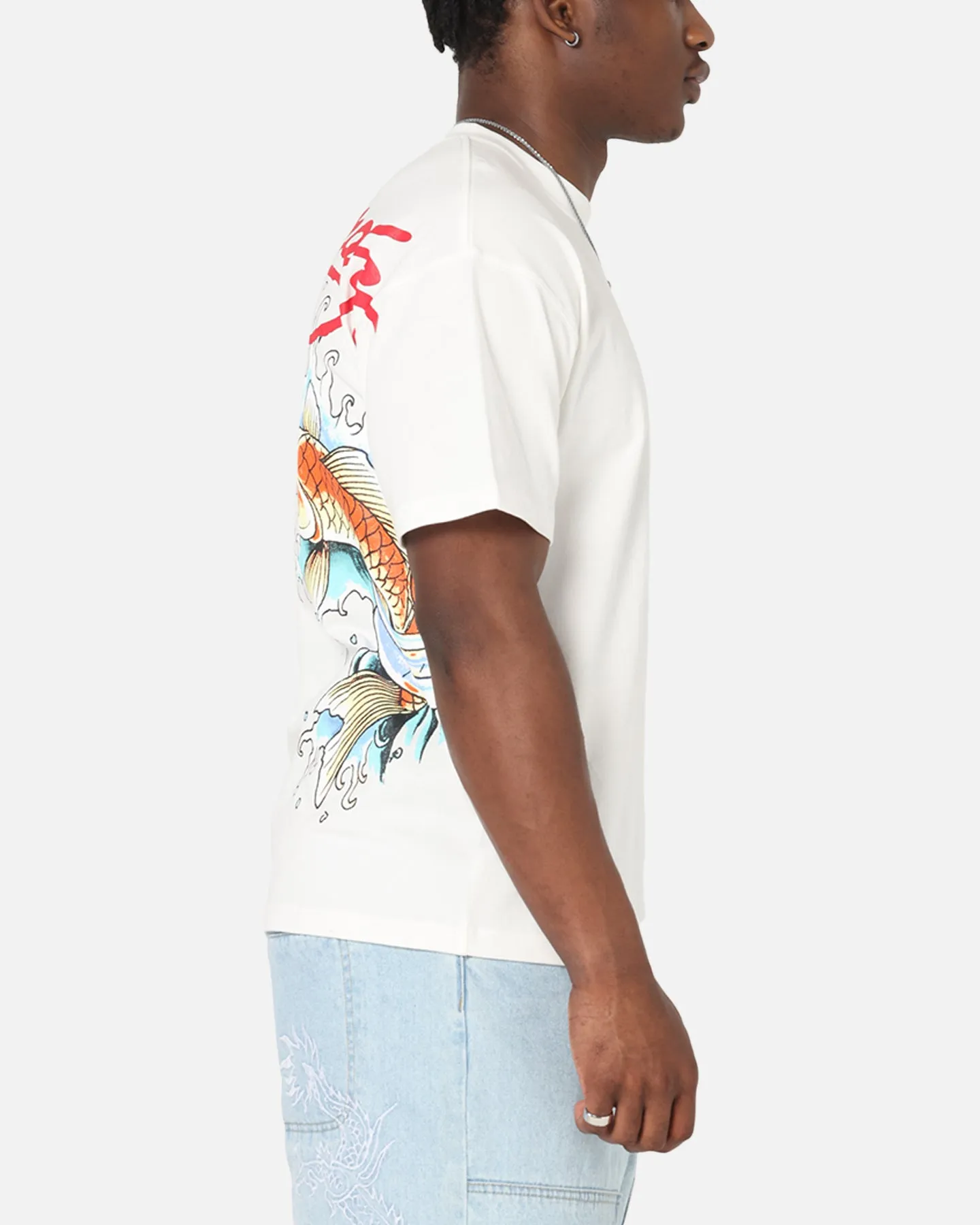 Ed Hardy Flash Koi T-Shirt Off White sold by Culture Kings product image thumbnail 5