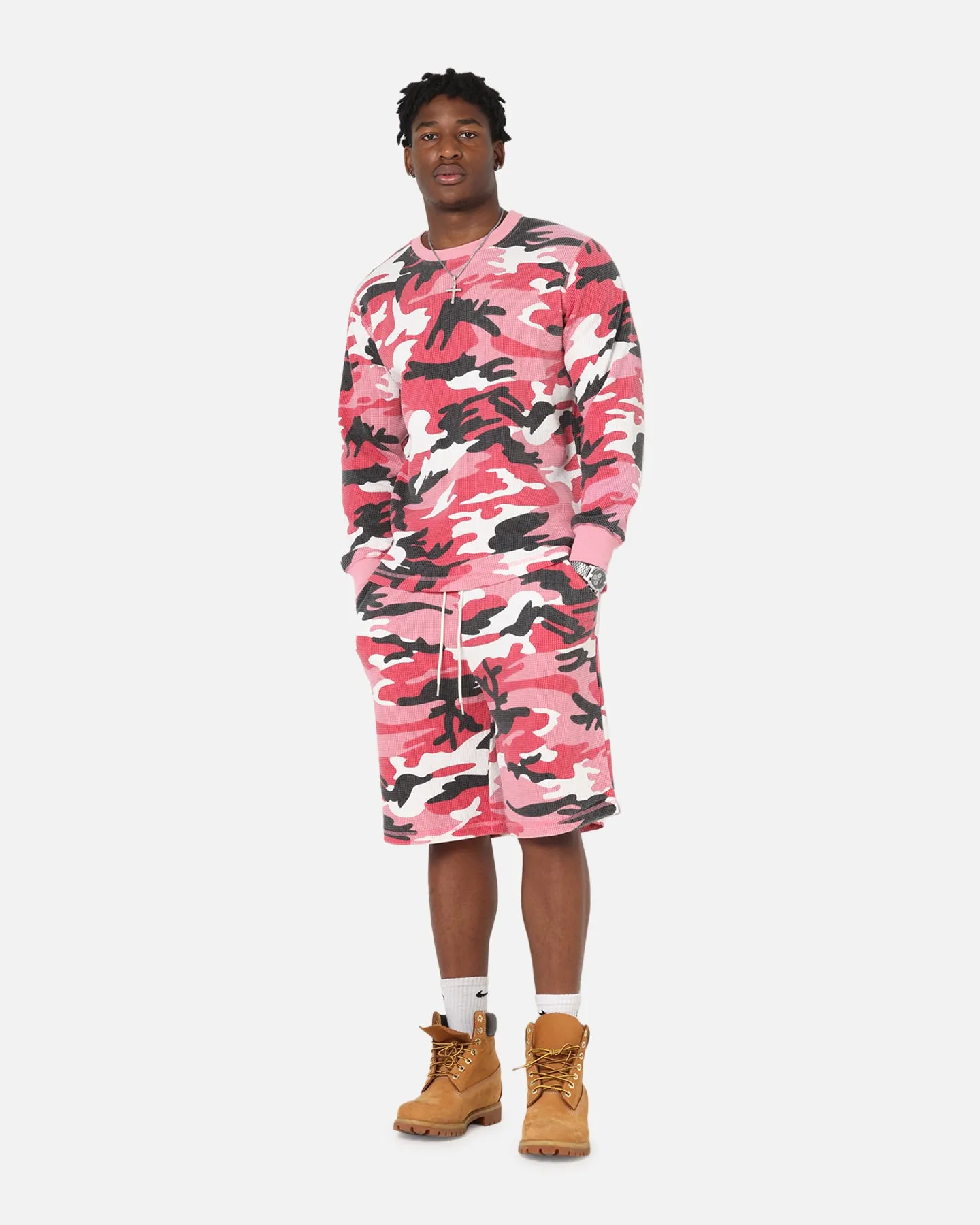 XXIII Printed Thermal Long Sleeve T-Shirt Pink Camo sold by Culture Kings product image thumbnail 2
