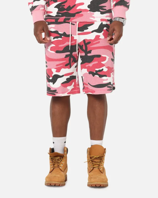 XXIII Printed Thermal Shorts Pink Camo sold by Culture Kings