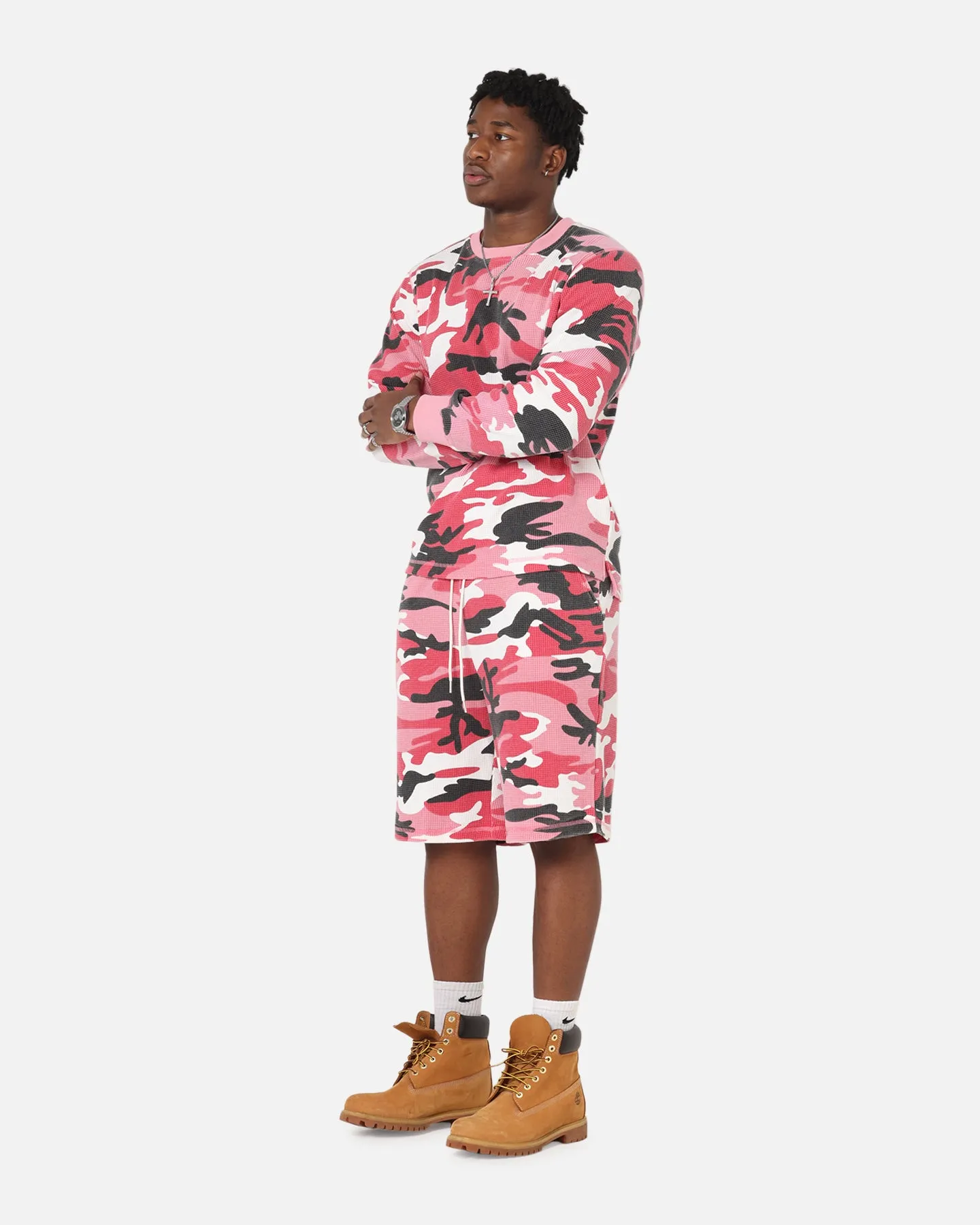 XXIII Printed Thermal Shorts Pink Camo sold by Culture Kings product image thumbnail 2
