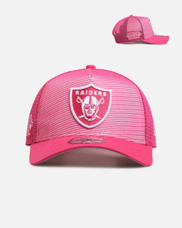 New Era Las Vegas Raiders 'Polychromatic Mesh' 9FORTY A-Frame Snapback Pink made by New Era
